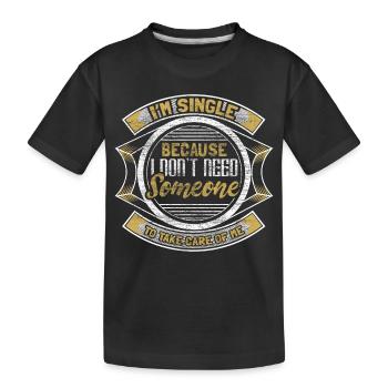 Idée cadeau de relation d’indépendance unique - T-shirt bio Premium Enfant - noir - Devant