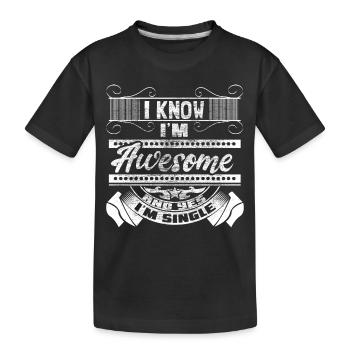 Idée de cadeau pour une seule fête de l’indépendance - T-shirt bio Premium Enfant - noir - Devant