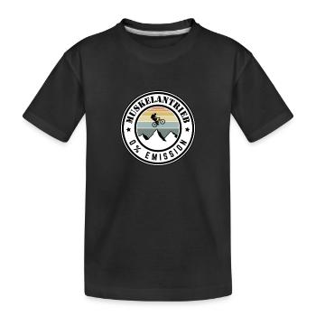 Entraînement musculaire - 0% d’émission - T-shirt bio Premium Enfant - noir - Devant