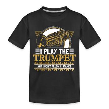 Trompette - T-shirt bio Premium Enfant - noir - Devant