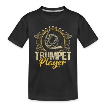 Trompette Trompette Idée Cadeau - T-shirt bio Premium Enfant - noir - Devant