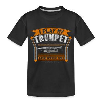 Chapelle des instruments de musique trompette - T-shirt bio Premium Enfant - noir - Devant