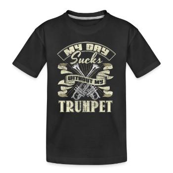 Trompette Trompette Trompette Chapelle Idée Cadeau - T-shirt bio Premium Enfant - noir - Devant
