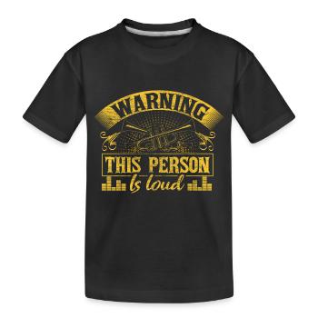 Trompette Trompette Concert Cadeau - T-shirt bio Premium Enfant - noir - Devant