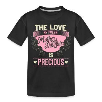 Cadeau de cohésion des amis mère et fille - T-shirt bio Premium Enfant - noir - Devant