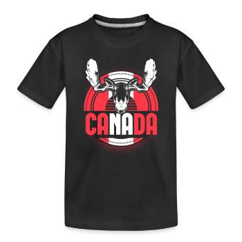 Cadeau d’origine acéricole du Canada - T-shirt bio Premium Enfant - noir - Devant