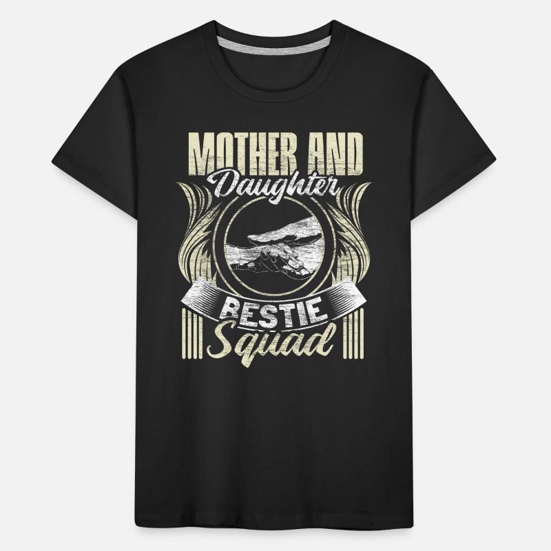 Mutter und Tochter Kindertag Eltern Geschenkidee Kinder Premium Bio T-Shirt