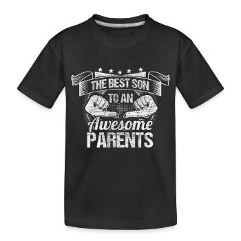 Meilleurs fils fils - T-shirt bio Premium Enfant - noir - Devant