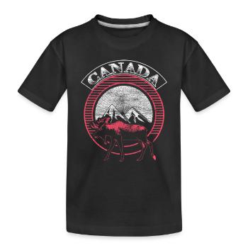 Cadeau d’origine acéricole du Canada - T-shirt bio Premium Enfant - noir - Devant