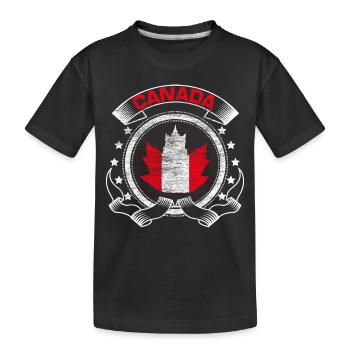 Érable du Canada - T-shirt bio Premium Enfant - noir - Devant
