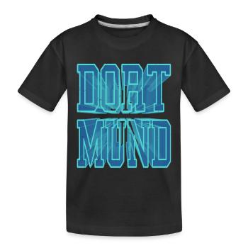 Dortmund Allemagne Ville 3D Police Skyline - T-shirt bio Premium Enfant - noir - Devant