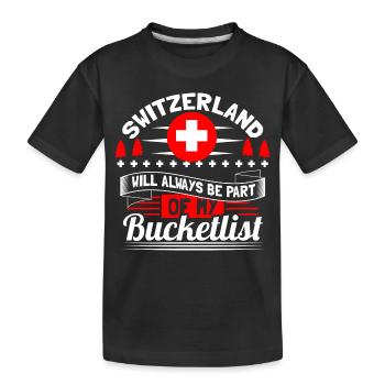 Suisse Etat neutre - T-shirt bio Premium Enfant - noir - Devant