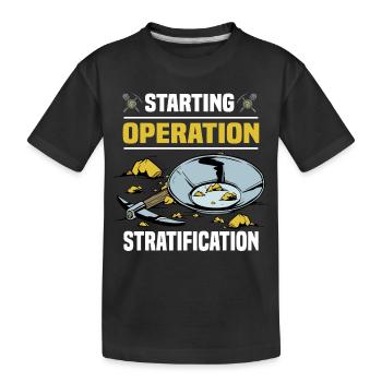 Mineurs d’or - T-shirt bio Premium Enfant - noir - Devant