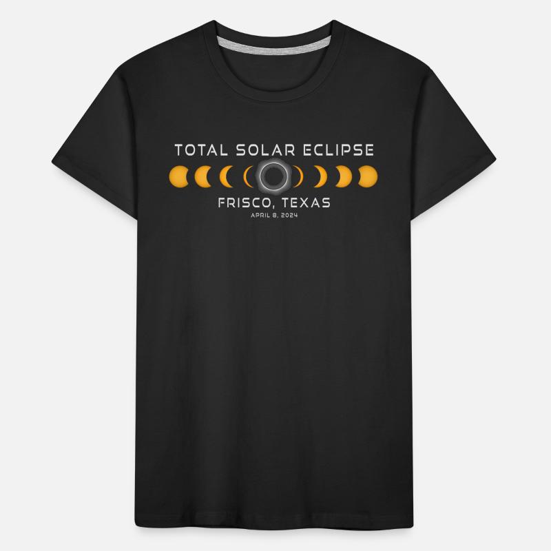 Frisco Texas Solar Eclipse 2024 8 avril Souvenir T-shirt bio Premium Enfant