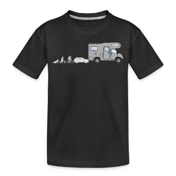 Camping-car Evolution - T-shirt bio Premium Enfant - noir - Devant