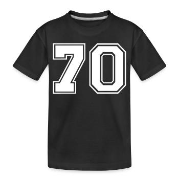 70 - Kinder Premium Bio T-Shirt - Schwarz - Vorne