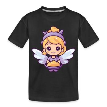 Baking Fairy Baking Cooking - Kids' Premium Organic T-Shirt - black - Front