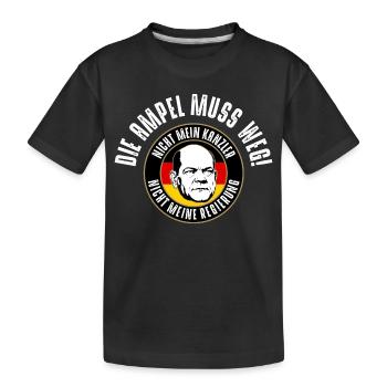 The traffic lights have to go - Kids' Premium Organic T-Shirt - black - Front
