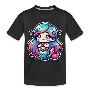 Sirène - T-shirt bio Premium Enfant - noir - Devant