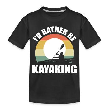 Kayak Kayak - T-shirt bio Premium Enfant - noir - Devant