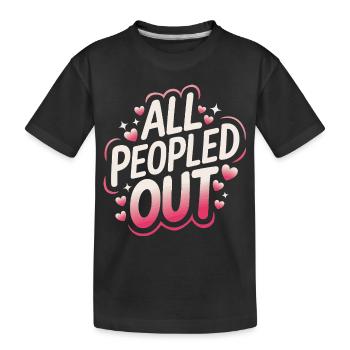 Introvertierter asozialer introvertierter - Kinder Premium Bio T-Shirt - Schwarz - Vorne
