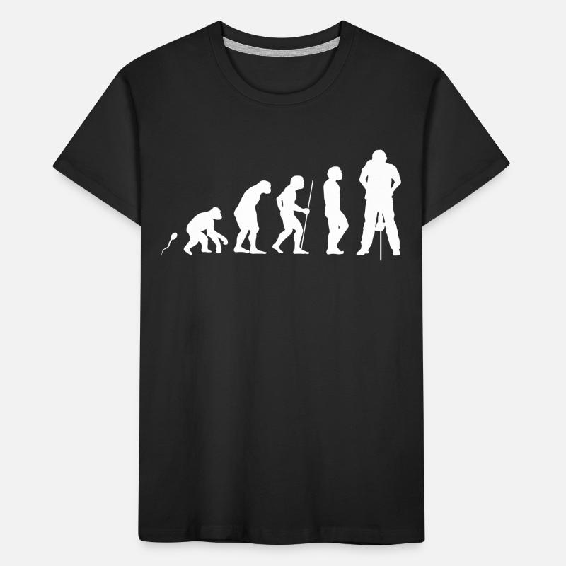 Presslufthammer Evolution Fun Shirt Kinder Premium Bio T-Shirt