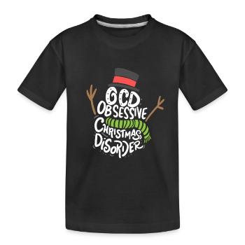 WEIHNACHTEN OCD Obsessive Weihnachtsstörung - Kinder Premium Bio T-Shirt - Schwarz - Vorne