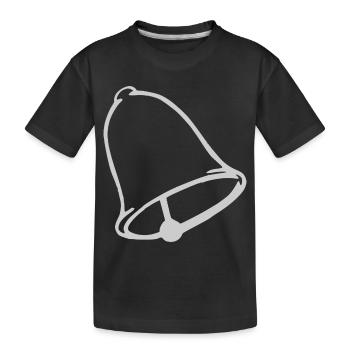 Glocke - Kinder Premium Bio T-Shirt - Schwarz - Vorne