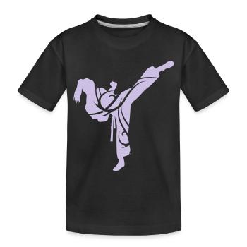 Tribal Kampfsport female de - Kinder Premium Bio T-Shirt - Schwarz - Vorne