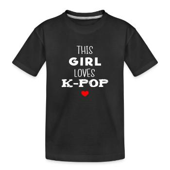 Lustiges Kpop Kdrama Geschenk, K-Pop K-Drama Korea - Kinder Premium Bio T-Shirt - Schwarz - Vorne
