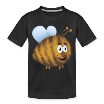 Drôle de bourdon - T-shirt bio Premium Enfant - noir - Devant