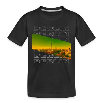 Berlin Allemagne City Skyline Home Love - T-shirt bio Premium Enfant - noir - Devant