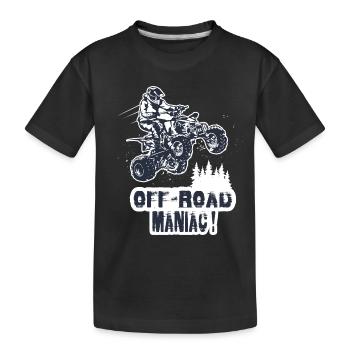 Quad Dirt Bike Off Road - Kids' Premium Organic T-Shirt - black - Front