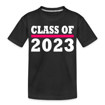 Class of 2023 - Kids' Premium Organic T-Shirt - black - Front