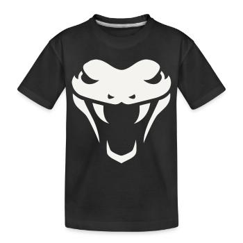 Cobra head - Kinder Premium Bio T-Shirt - Schwarz - Vorne