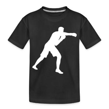 Boxe Design Cadeau Idée Boxer - T-shirt bio Premium Enfant - noir - Devant