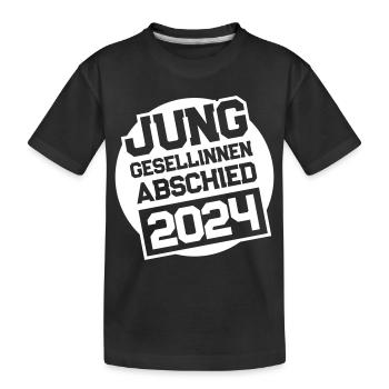 Enterrement de vie de jeune fille enterrement de vie de garçon 2024 - T-shirt bio Premium Enfant - noir - Devant