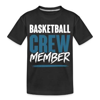Équipe de basket-ball - T-shirt bio Premium Enfant - noir - Devant