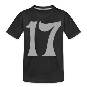 17 - Kinder Premium Bio T-Shirt - Schwarz - Vorne