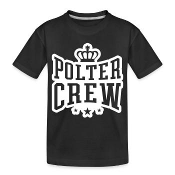 Polter Crew Verlobung Hochzeit - Kinder Premium Bio T-Shirt - Schwarz - Vorne