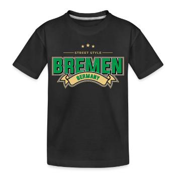Brême - T-shirt bio Premium Enfant - noir - Devant