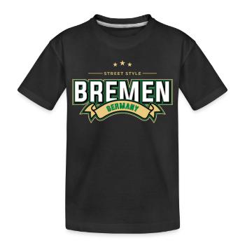 Brême - T-shirt bio Premium Enfant - noir - Devant