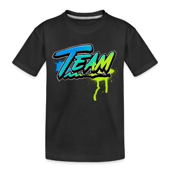 équipe - T-shirt bio Premium Enfant - noir - Devant