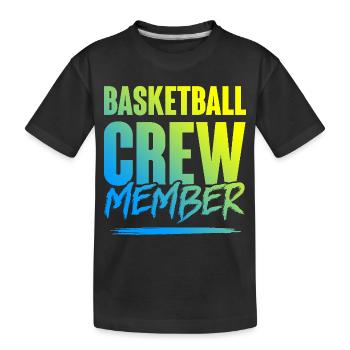 Équipe de basket-ball - T-shirt bio Premium Enfant - noir - Devant