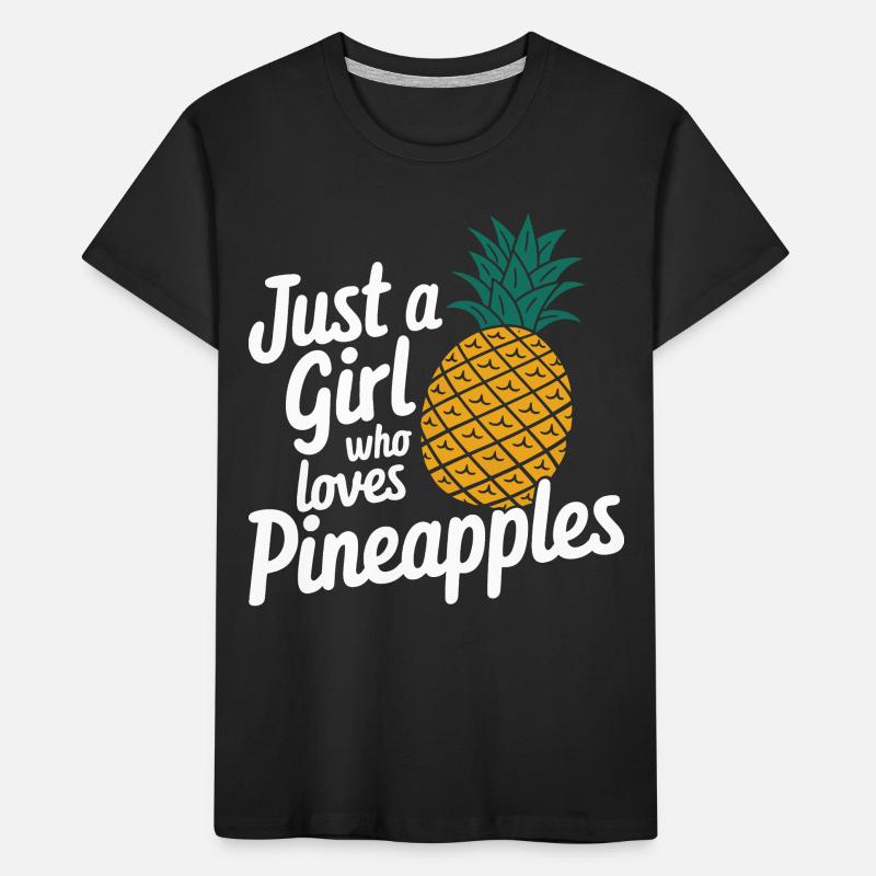 Pineapple tropical hawaiian fruit Kids' Premium Organic T-Shirt