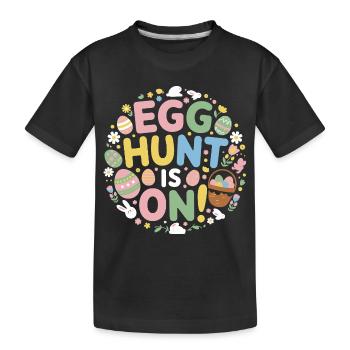 Ostern - Kinder Premium Bio T-Shirt - Schwarz - Vorne