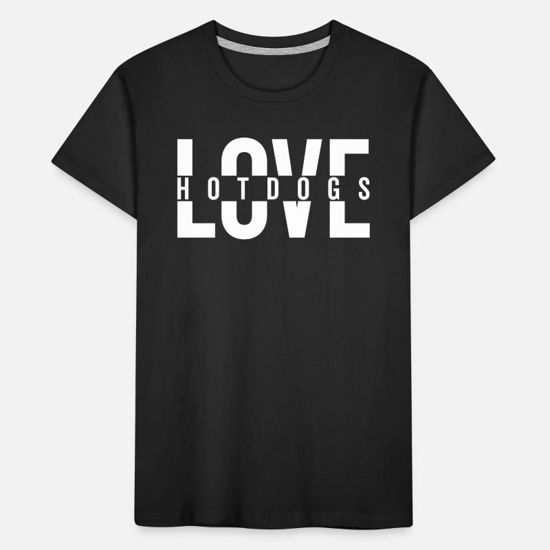Love Hotdogs Fast Food Statement Kids' Premium Organic T-Shirt