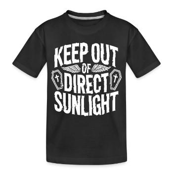 Tenir à l’abri de la lumière directe du soleil ! Vampire Goth Emo - T-shirt bio Premium Enfant - noir - Devant