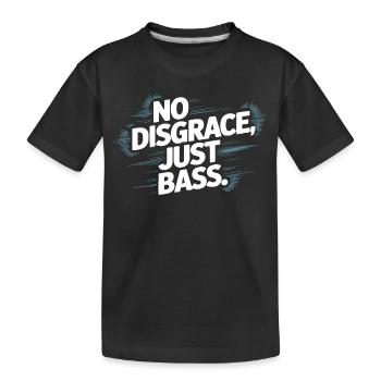 Pas de disgrâce, juste une basse audacieuse - T-shirt bio Premium Enfant - noir - Devant