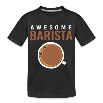 Espresso Café Caféine Barista - T-shirt bio Premium Enfant - noir - Devant